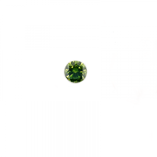 Green Diamond Round 4mm Single Piece Approximately 0.24