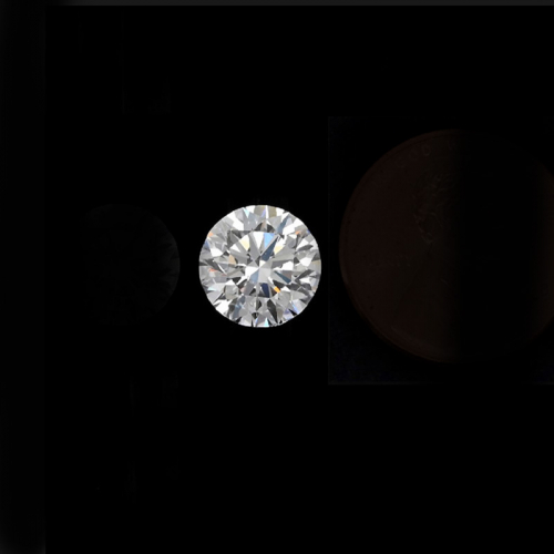 Moissanite Round Shape 6.5x6.5mm Single Piece Approximately 0.93 Carat